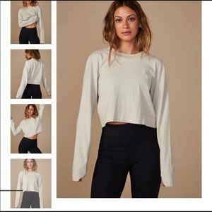 Tan + Lines Hollywood Tee in Bone